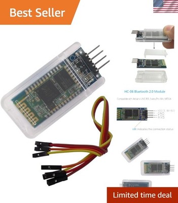 HC-06 Wireless Bluetooth Serial Transceiver Support Module Slave and Master M...