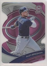 2021 Panini Spectra Neon Pink Prizm Die-Cut 21/35 Alex Bregman #46 5w7