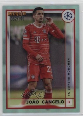 2022 Topps Merlin UEFA Club Competitions Aqua Refractor 62/199 Joao Cancelo 13m8