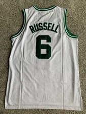 NWT Mitchell & Ness Hardwood Classics Bill Russell Celtics White Jersey Size M