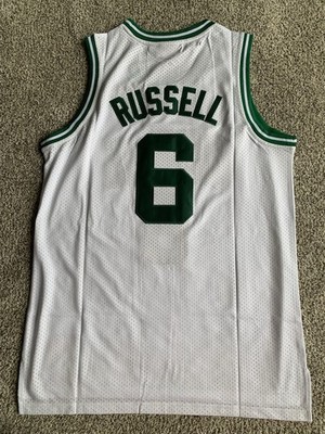NWT Mitchell & Ness Hardwood Classics Bill Russell Celtics White
