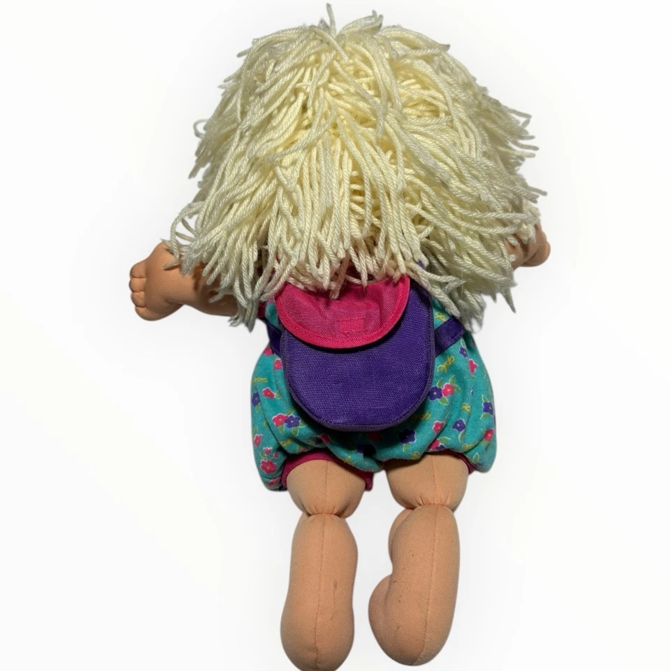 Muñeca vintage años 90 Cabbage Patch niños niña cabello rubio ojos azules 1995 Foto 3 de 4