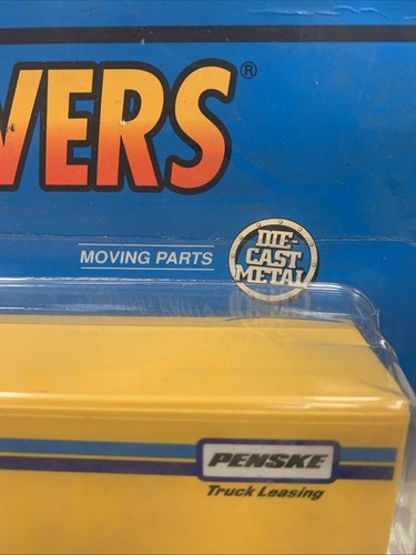 1991 Ertl Mighty Movers 1/64 Kenworth T600a With Penske Van Trailer - NEW - Picture 3 of 10