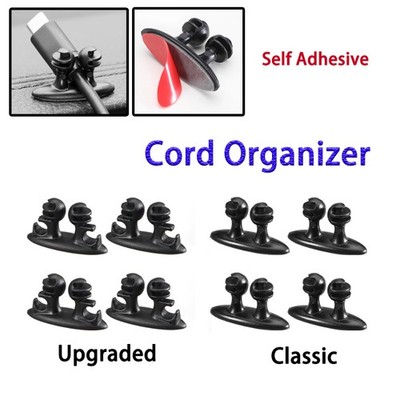 Self Adhesive Data Cable Wire Line Clips Fixing Device Cord Organizer Holder