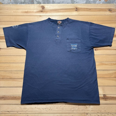 #ad #ad Vintage 90s Harley Davidson Mankato Minnesota Henley Pocket T Shirt Size XL $16.37