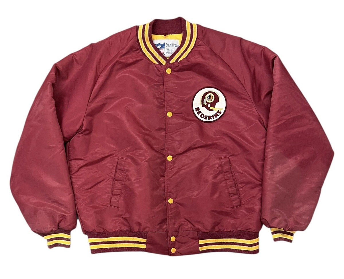 Washington Redskins Golden Bear ジャケット Wool and Leather Brown