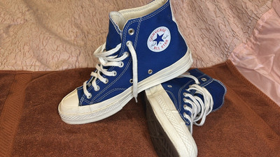 Comme des Garçons PLAY x converse Chuck 70 High  Blue Quartz 