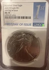 2023 W BURNISHED SILVER EAGLE NGC MS70 FIRST DAY OF ISSUE