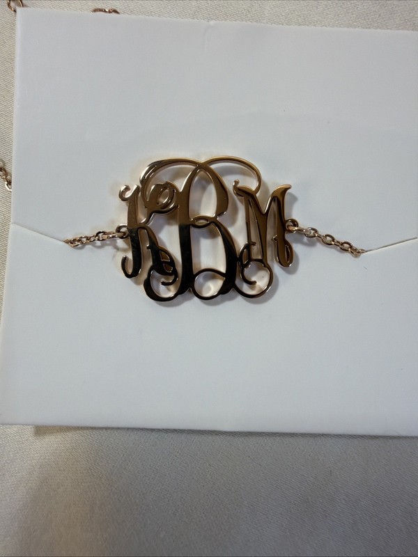 “NEW” Monogram Anklet Initials “KMB”