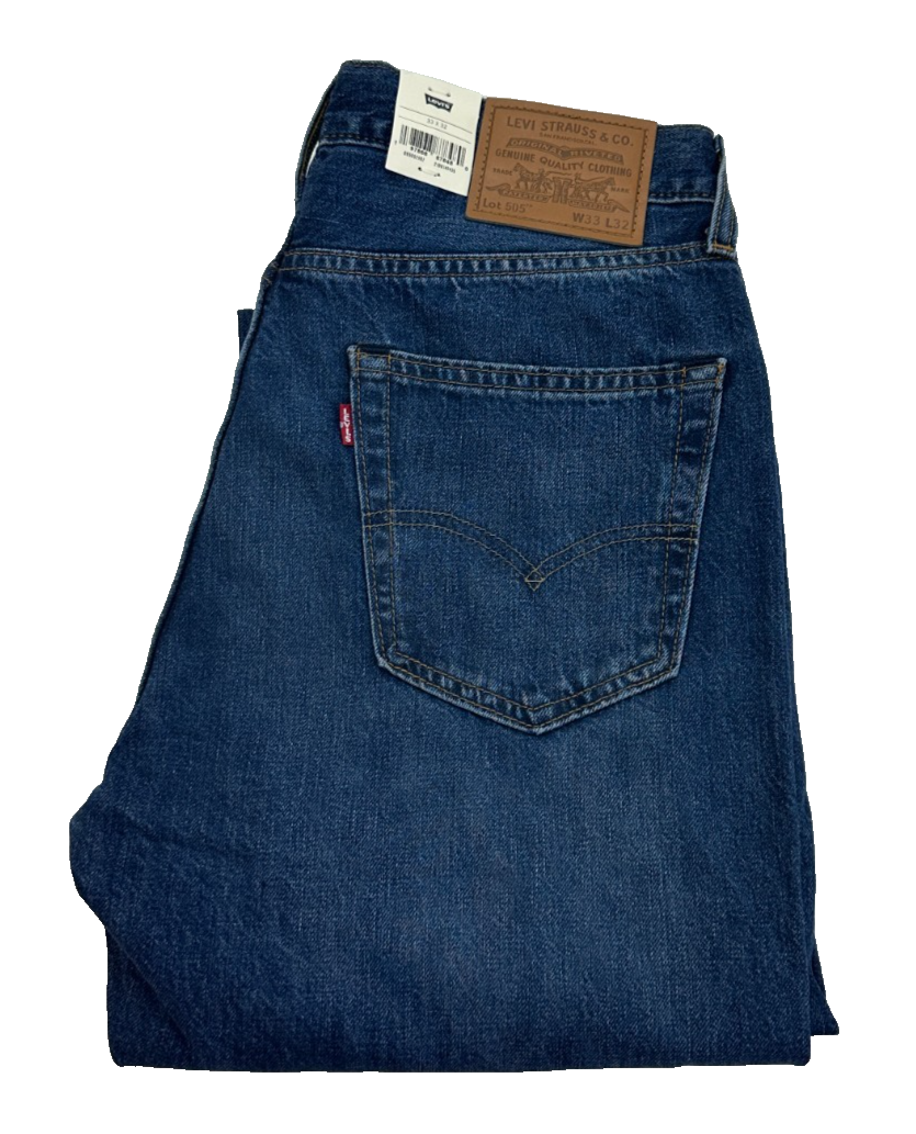 Levi's 505 Regular Fit Premium Selvedge Denim Men's Jeans W33 L32