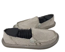 Sanuk Women's Donna Hemp Comfort Slip On Walking Shoes Natural Size:8 121A