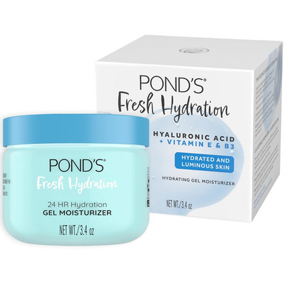 POND S Fresh Hydration Gel Moisturizer   24 HR Hydration with Vitamin E, Hyaluro