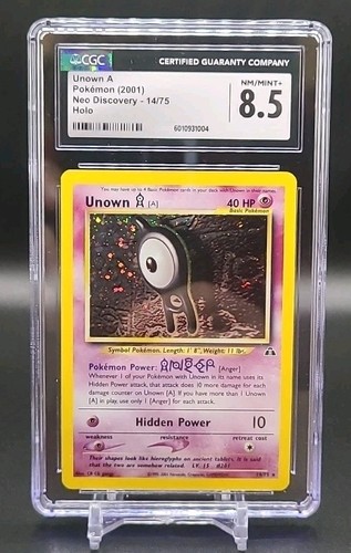 Unown [A] (Unlimited) graded CGC 8.5 for sale on eBay