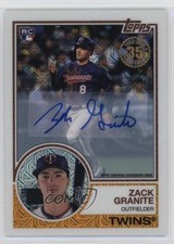 2018 Topps Silver Pack 1983 Design Chrome Series 1 /199 Zack Granite Auto r9d