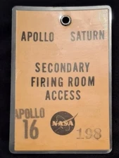 Rare Nasa Collectible Apollo Security Credential