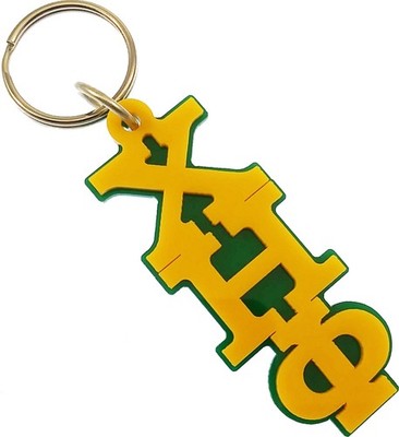 Chi Eta Phi Large Letter Acrylic Key Chain [Green - 3.5'' x 1.25'']