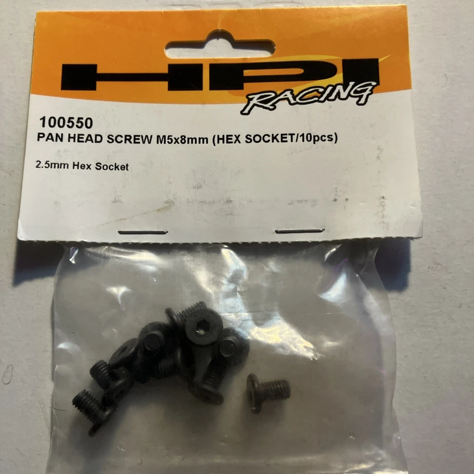 HPI Vorza Flux Hardware 100550 Panhard Screw, 100912 Mod1  & B085 Ball Bearing - Image 3 of 4