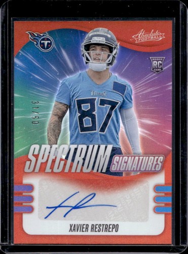 2025 Panini Absolute Xavier Restrepo Orange (RAW)
