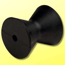 Attwood 11209-1 Boat Trailer Rubber Bow Roller, Black, 4 Inches : Trailer Parts