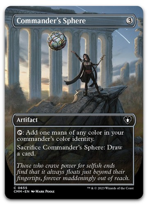 #ad #ad Commander#x27;s Sphere Borderless #655 NM Commander Masters CMM Magic MTG $2.79