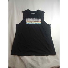 Harley-Davidson Mens Muscle Tank Top Black Multi Color Stacked Logo Large