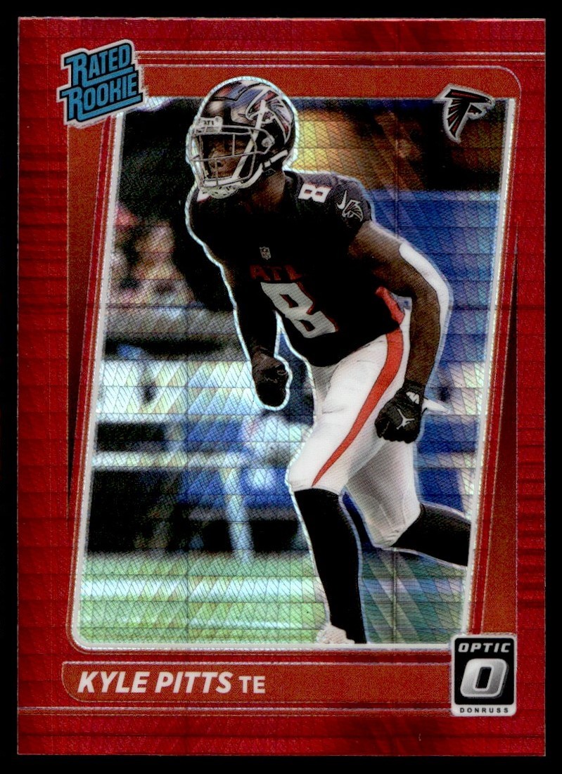 2021 Donruss Optic Red Hyper Kyle Pitts Rookie Atlanta Falcons #211