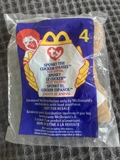 Ty Teenie Beanie Babies SPUNKY the COCKER SPANIEL 1999 McDonald's Happy Meal 4