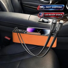 Left Side Car Seat Gap Filler Storage Bag Organizer Box Phone Holder Accessories
