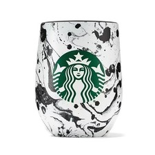 جديد!! Starbucks Stainless Steel Splash Cup أخضر Lid 120z إصدار محدود