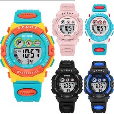 Kids Digital LED Watch Boys Girls Waterproof Sports Outdoor Watches Best Gift