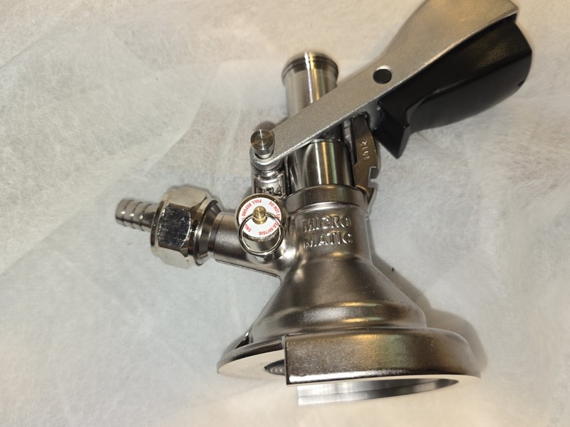 Micro Matic German Keg Coupler Tap – Ergo Lever Handle 