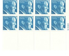 Plate Block of 8 stamps - Scott 1770 - 15 cent - Robert F. Kennedy - 1979 - MNH
