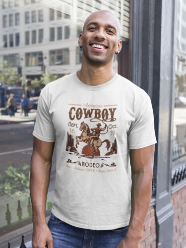 Rodeo Poster With Cowboy Tee Men's -Image by Shutterstock - Picture 1 of 4