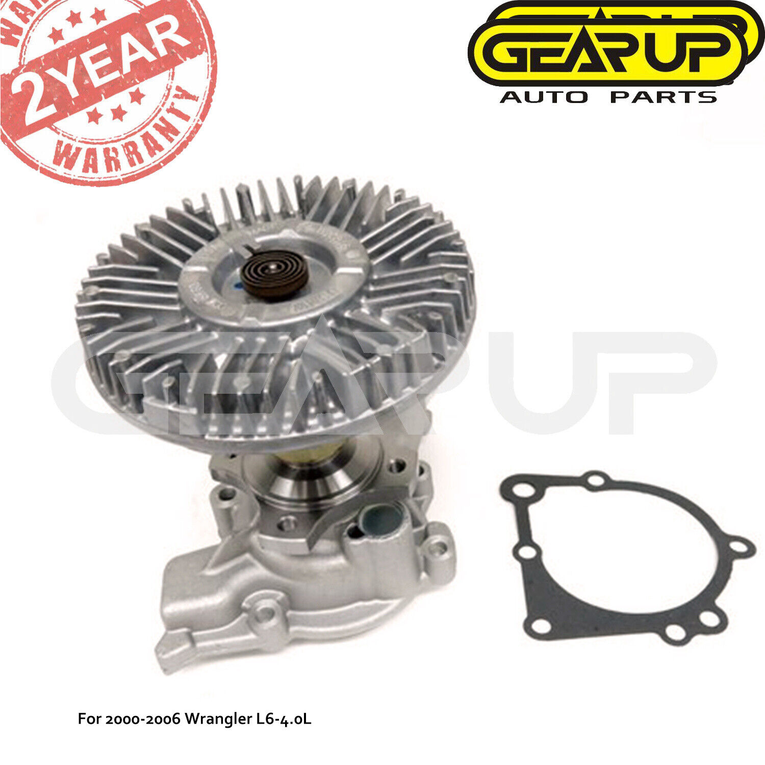  Water Pump w/Fan Clutch Kit For 2000 2001 2002 2003-2006 Jeep Wrangler  OHV | eBay