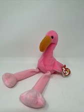 Ty Beanie Baby Pinky The Flamingo 1995  P.V.C. Pellets RARE