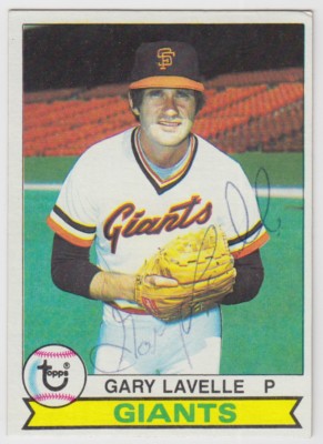1979 TOPPS GARY LAVELLE SAN FRANCISCO GIANTS AUTOGRAPH CARD #311 JSA EX COND.