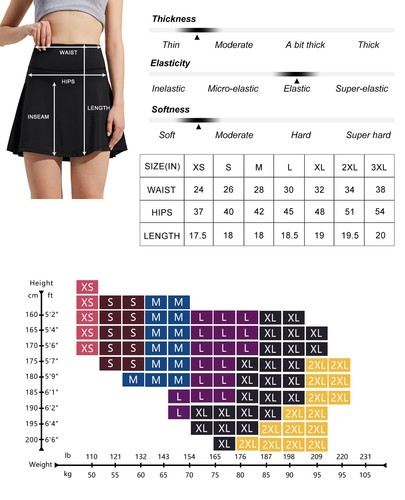 18" High Waisted Tennis Skirt for Women Skorts Skirts with Pockets Casual Mod... - Picture 4 of 4