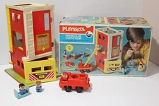 PLAYSKOOL  Rescue Center Firehouse Playset - Missing Some Pieces Vintage (1973)