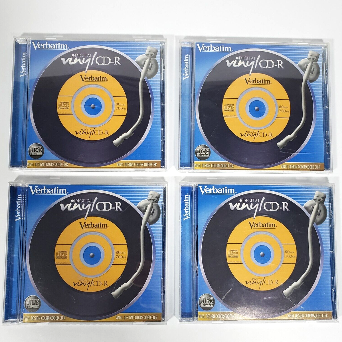 Verbatim Digital CDR 80 min 700MB CD Looks Like A Real Vinyl