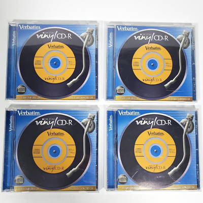 Verbatim Digital CDR 80 min 700MB CD Looks Like A Real Vinyl
