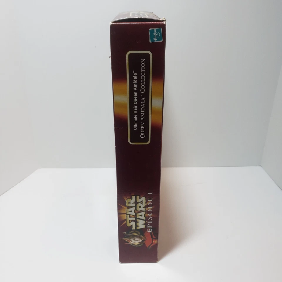 1998 Hasbro Star Wars Episode I 12" Ultimate Hair Queen Amidala boneca caixa danificada - Imagem 3 de 4
