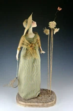 Cloth Art Doll Pattern Class Tutorial "Elusive Butterfly" by Cindee Moyer