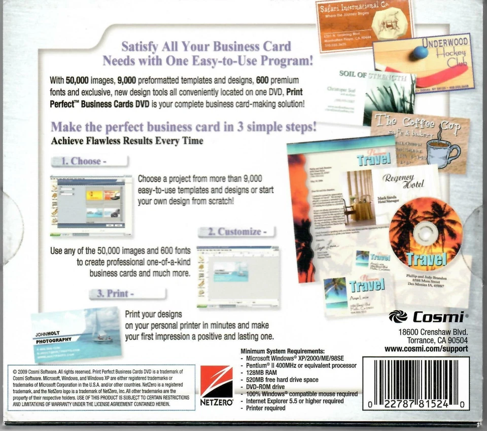 Cosmi Print Perfect Business Cards CD-ROM - Image 4 of 4