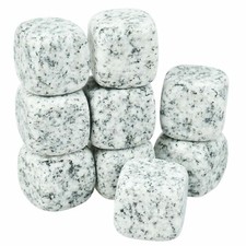 9PCS Whiskey Ice Stones  Reusable Granite Cooler Cubes Scotch Whisky Rocks Pouch
