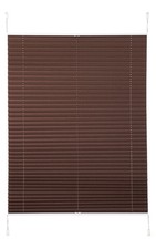 Klemm Plissee Anlage beidseitig verspannt dunkel braun Laholm 40 - 120 cm breit