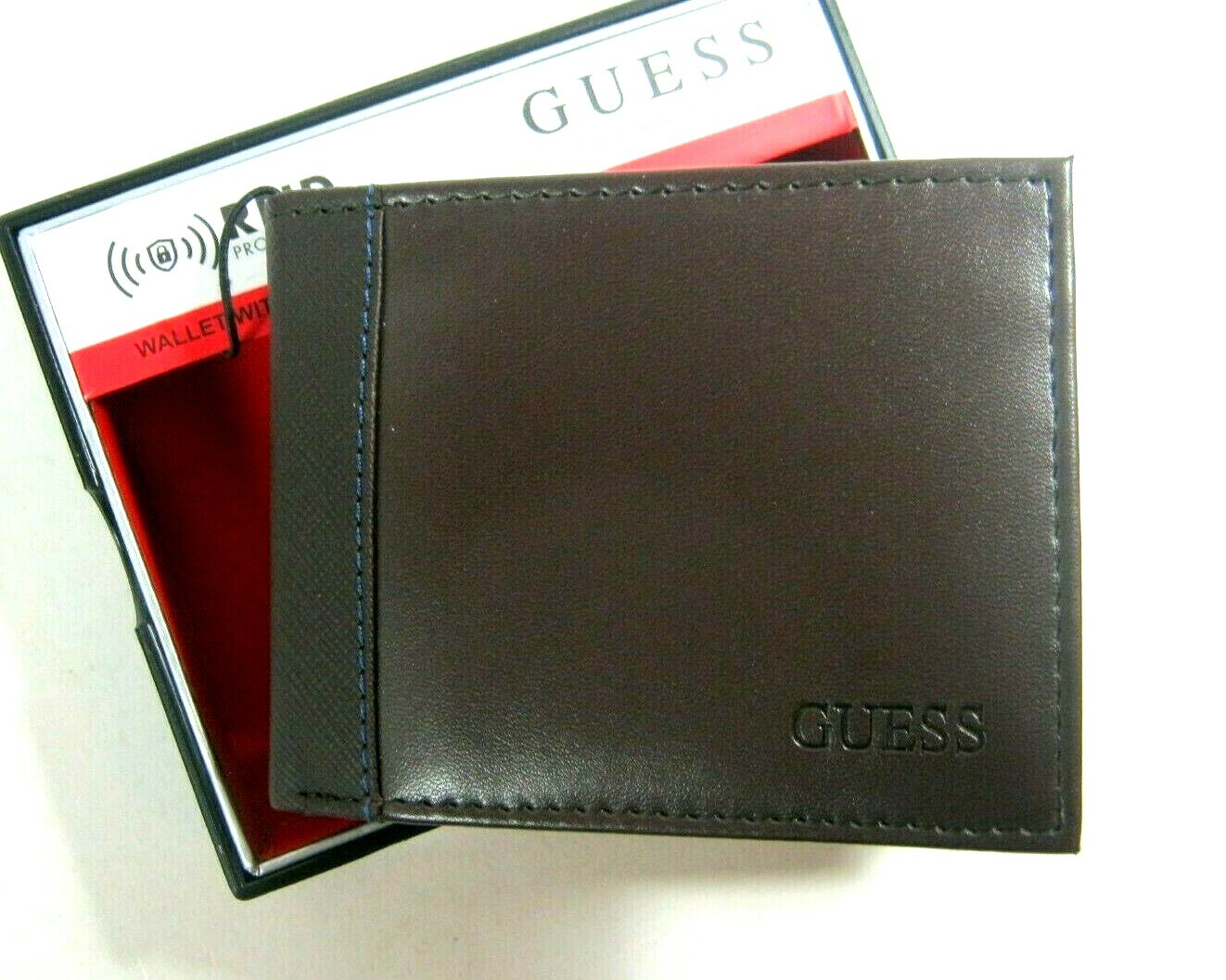 Guess Men's Wallet RFID Blocking Security Bifold Brown 31GO220025 eBay