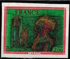 Timbre France N° 1900a de 1976 non dentelés Imperf N** /MNH