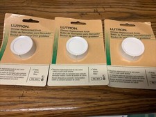 Lot of 3 Lutron White Round Rotary Replacement Dimmer Knob RK-WH