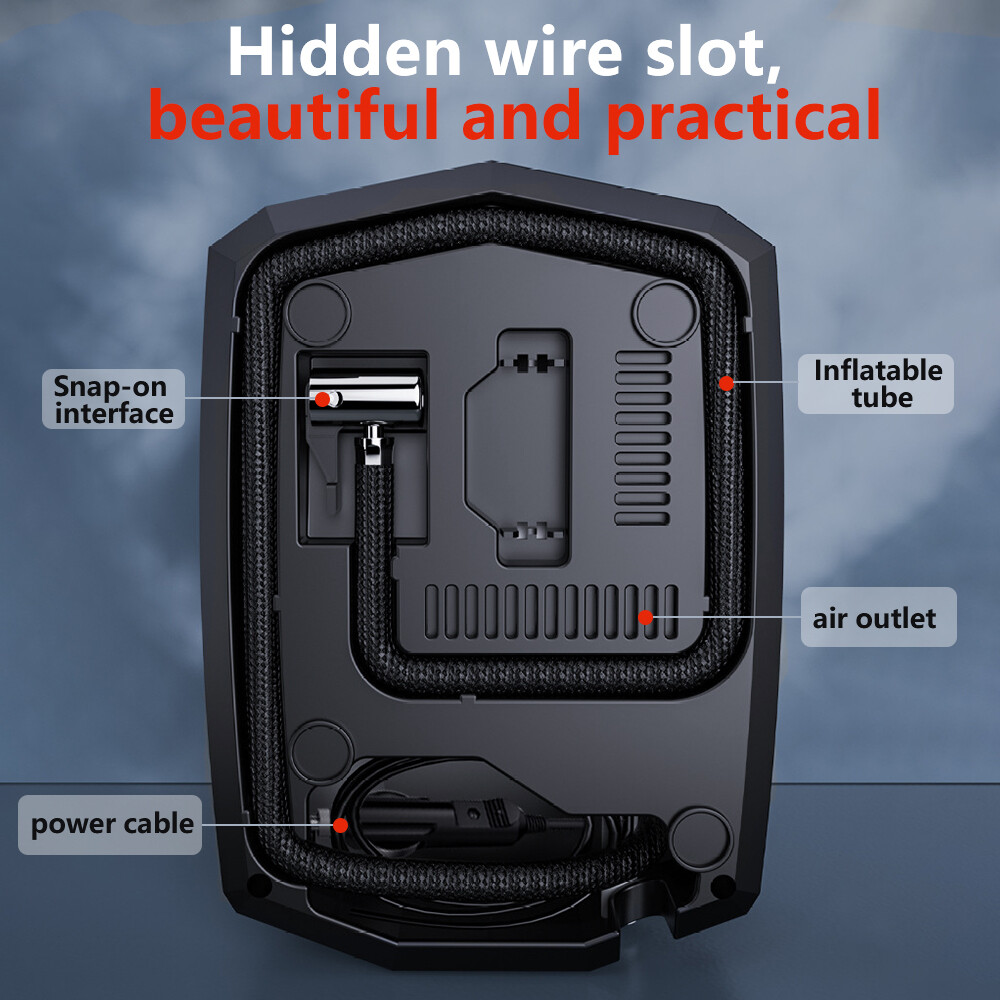 Heavy Duty Portable Air Compressor Car Tire Inflator Electric Pump Auto 12V