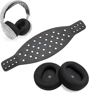 Ear Pads Wide Lambskin Headband Strap for Audeze Maxwell Wireless Gaming Headset
